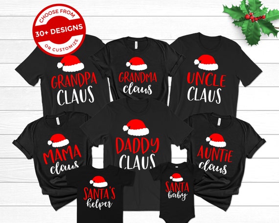 Mama Santa Claus Funny Matching Family Christmas Pjs For Mom T-Shirt Mama Santa Claus Funny Matching Family Christmas Pjs For Mom T-Shirt