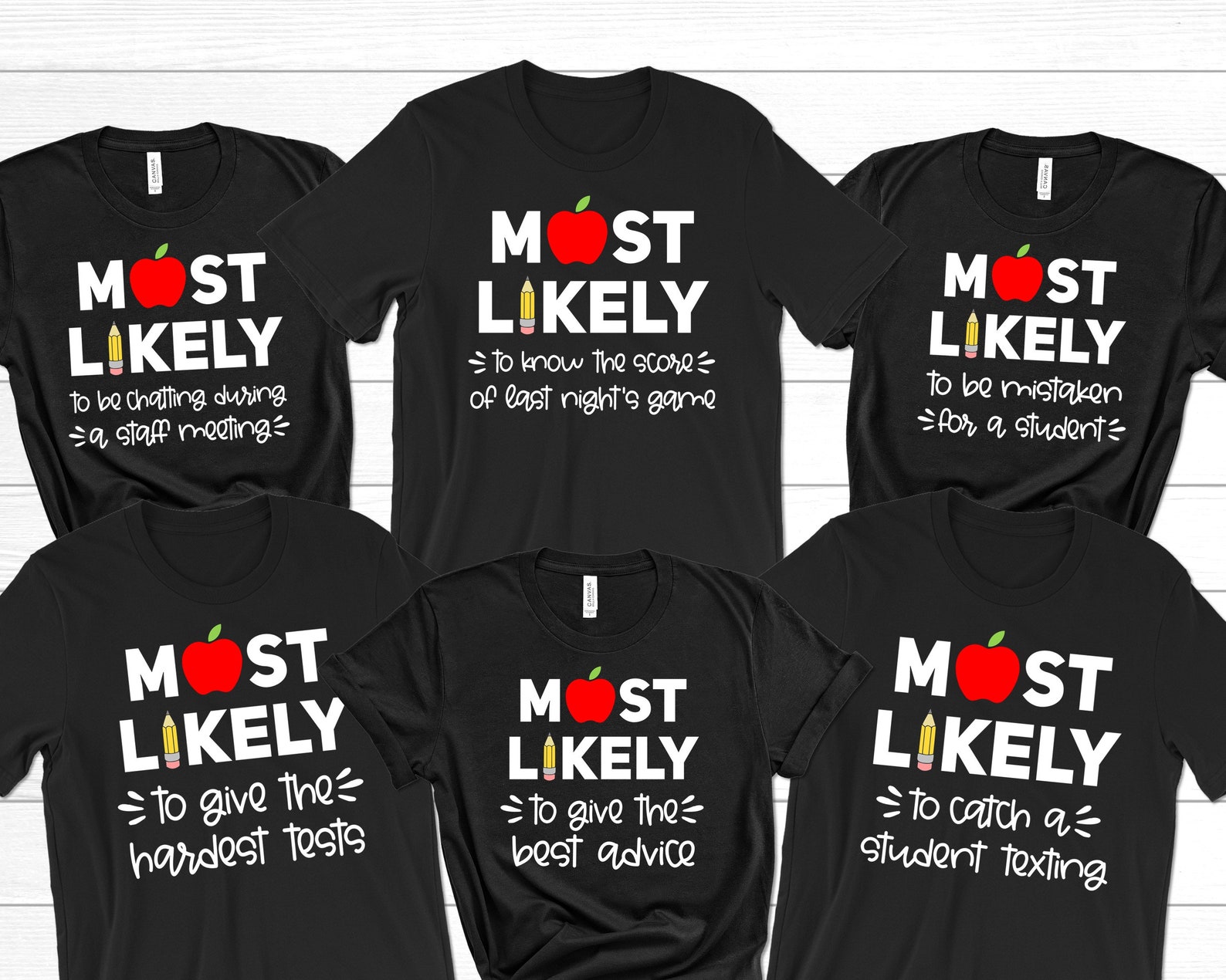 Most Likely to Teacher Shirt Funny First Day of School Shirt - Etsy