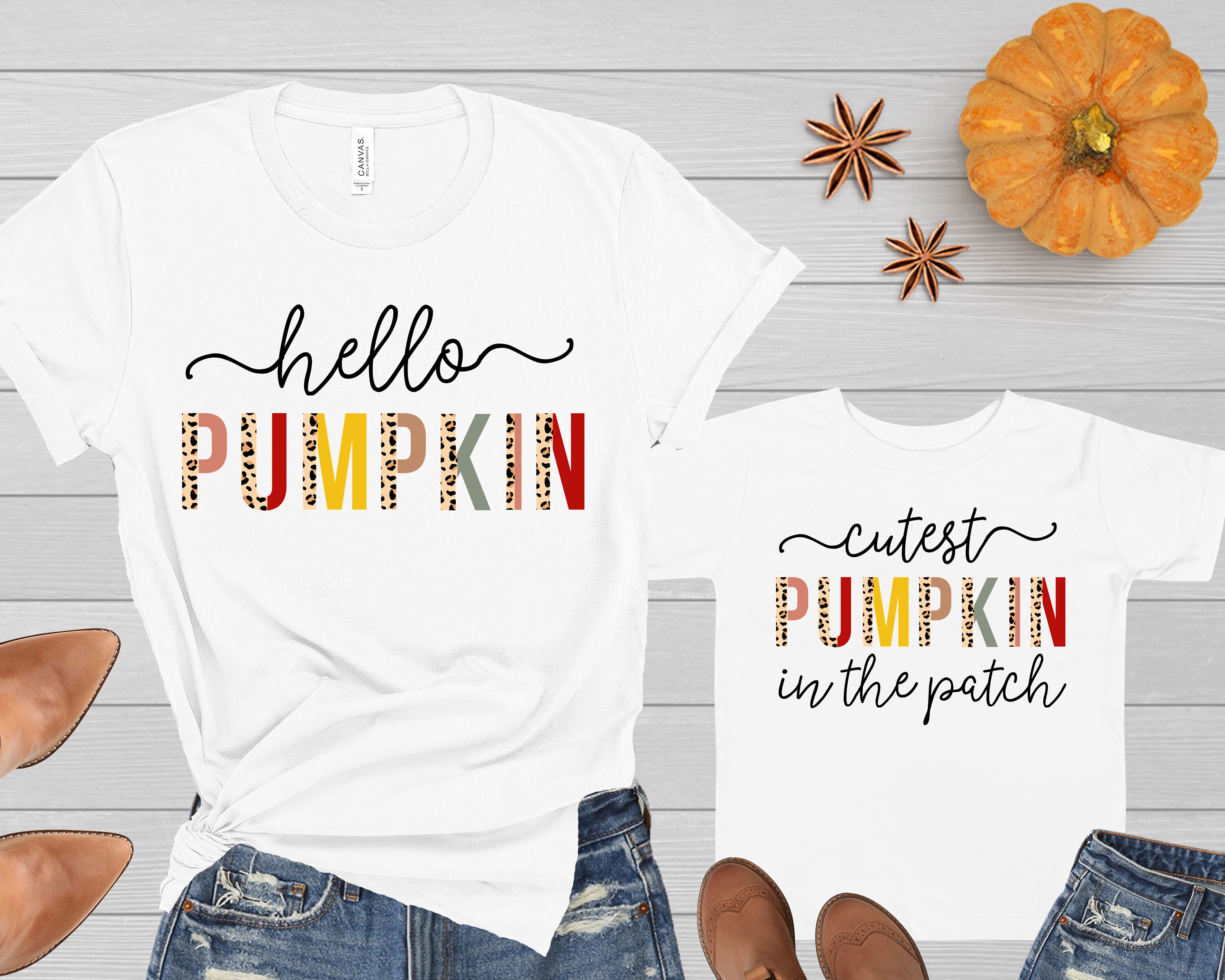 Unique Baby Girls Fall Pumpkin Matching Mommy and Me Shirts