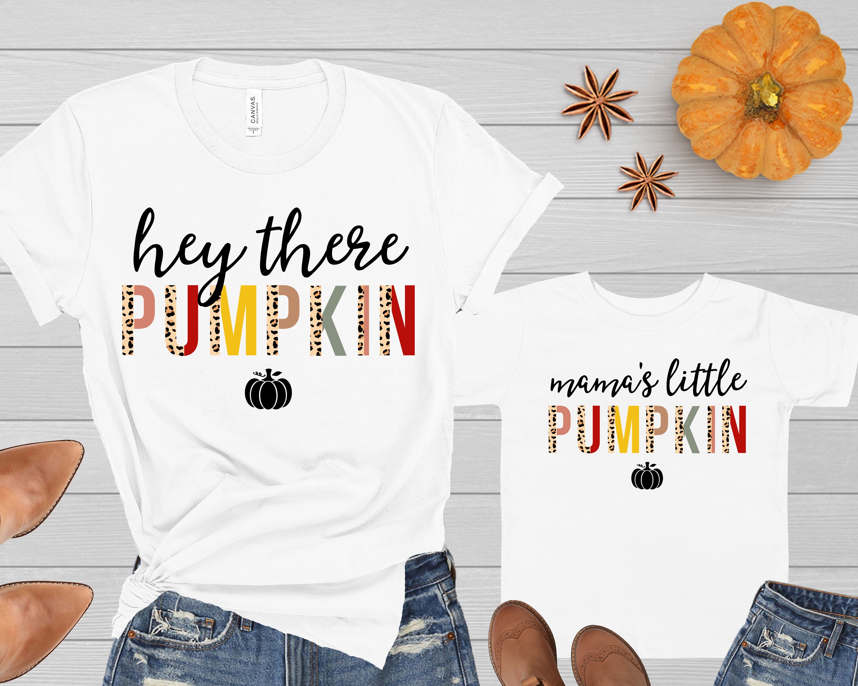 Mommy and Me Fall Shirts Leopard Mama's 