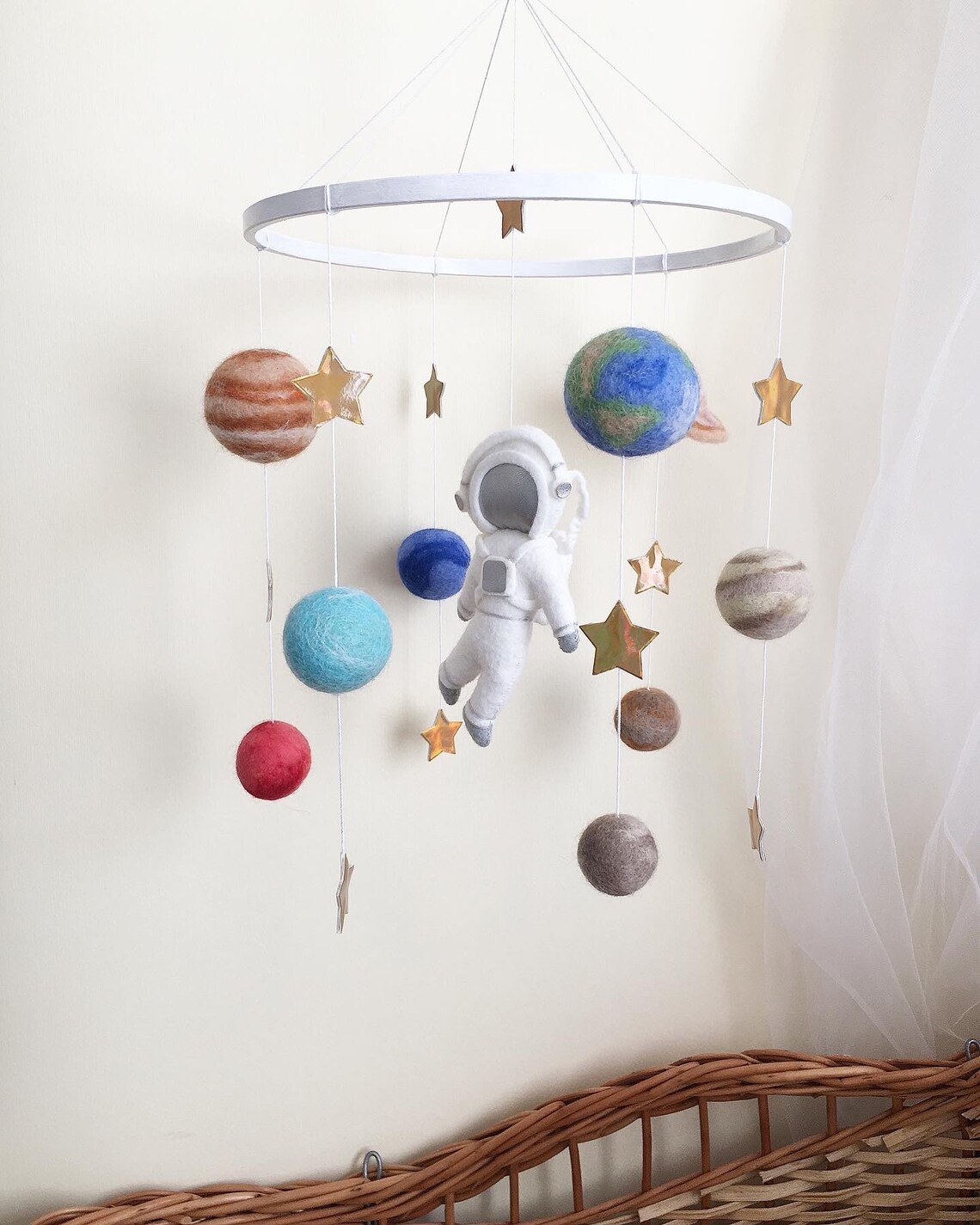 Space baby mobile Spaceship mobile Galaxy mobile Astronauts Etsy