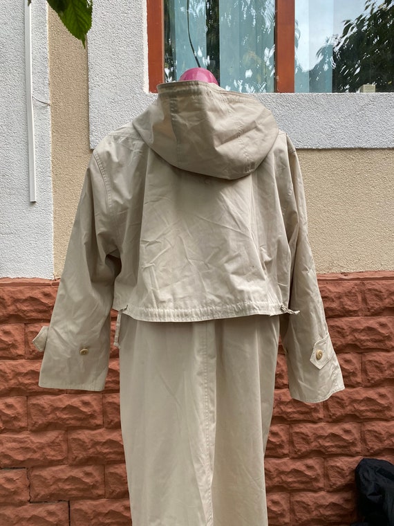 Coat:Beige Vintage Coat Midi Fall Spring Coat Form