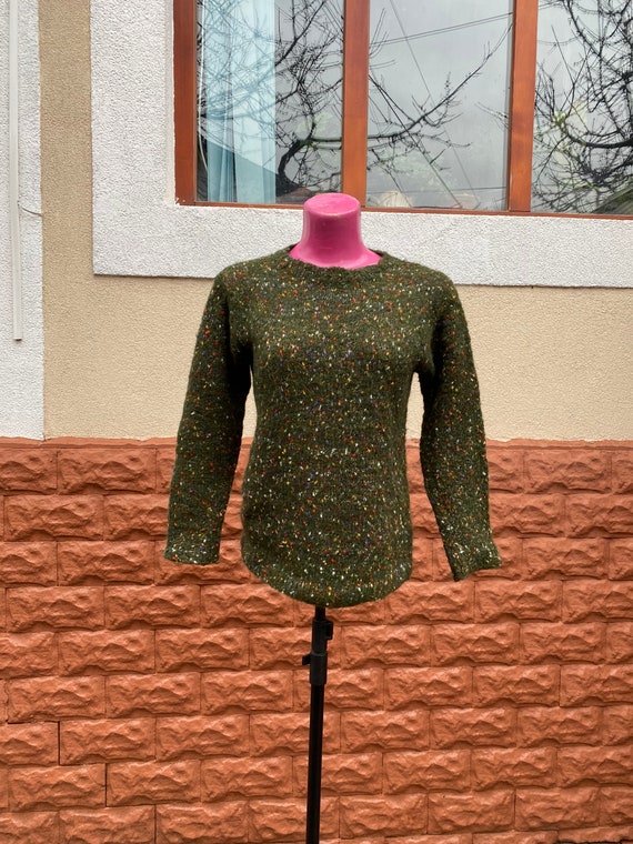 Pullover, wool, thick vintage pullover Size M over
