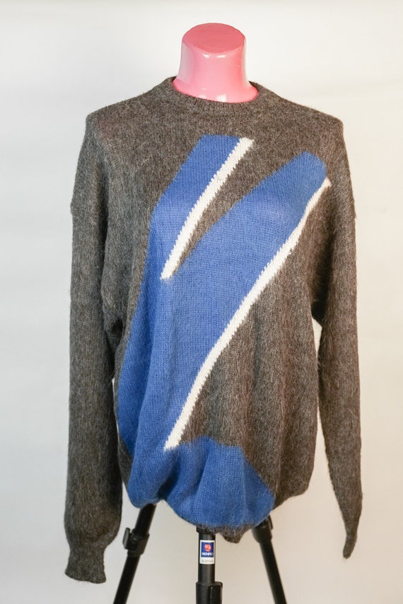 Pullover: Gray Peruan 100% Alpaca Wool Pullover