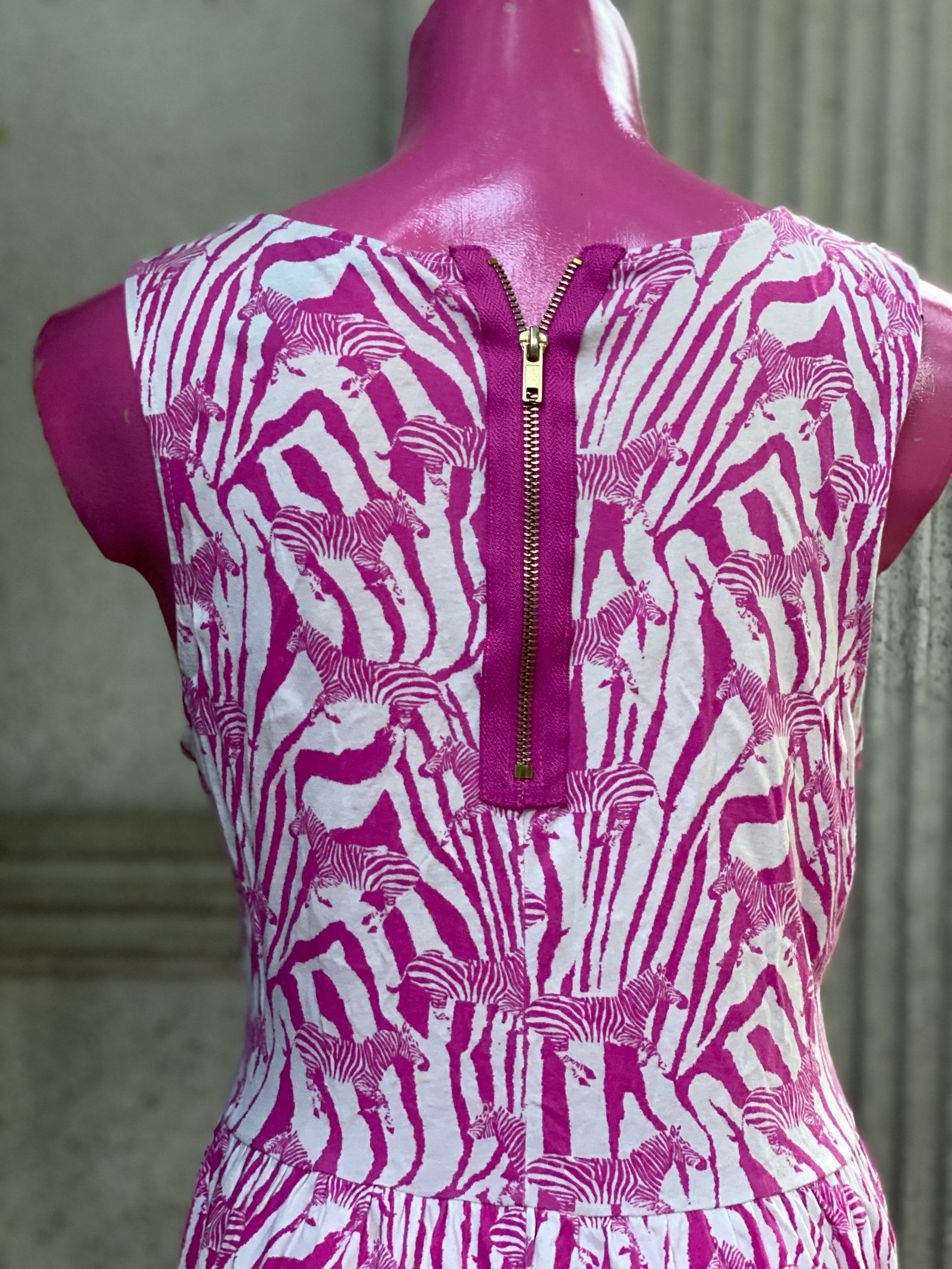 Dress Pink zebra summer dress Etsy