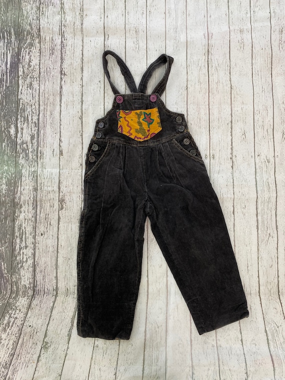 Kids: antique velvet brown vintage trousers 4y