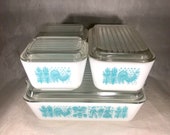Vintage Amish Butterprint Refrigerator Set