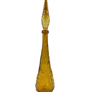Empoli 23-inch amberkleurige druiven wijnstokfles met stop