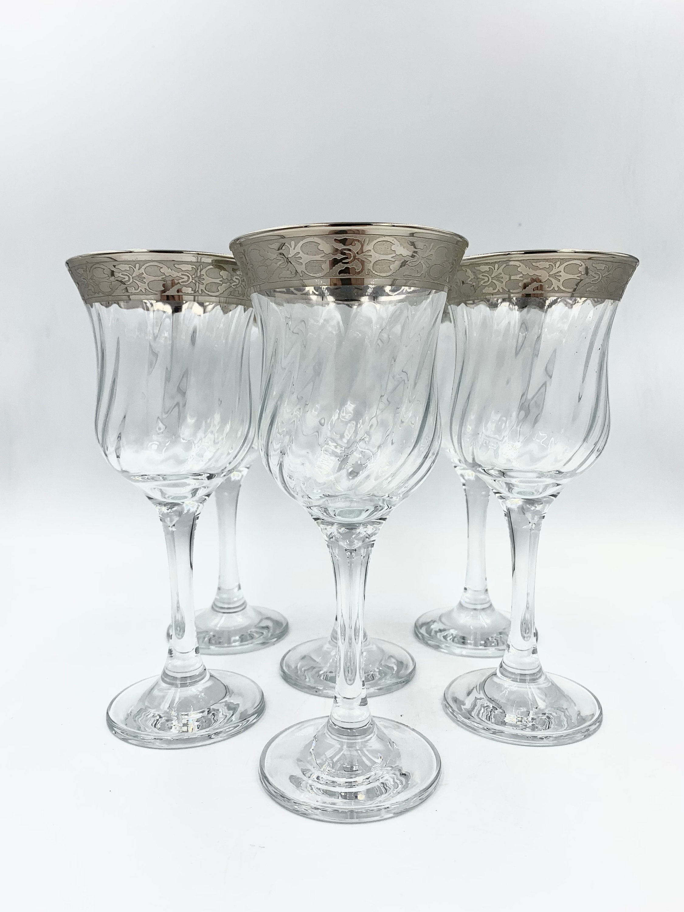 Classic Italian Wine Glass - Classic Italian Wine Glasses Water Iced Tea  Champagne Tumbler Classic Bistro Glasses Italy