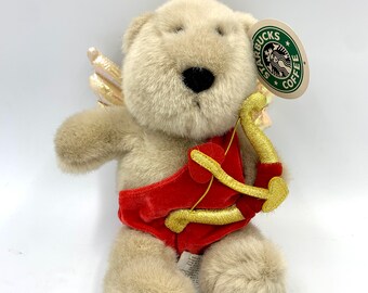 Vintage Rare Starbucks Santa Bear/santa Bearista Bear 2000