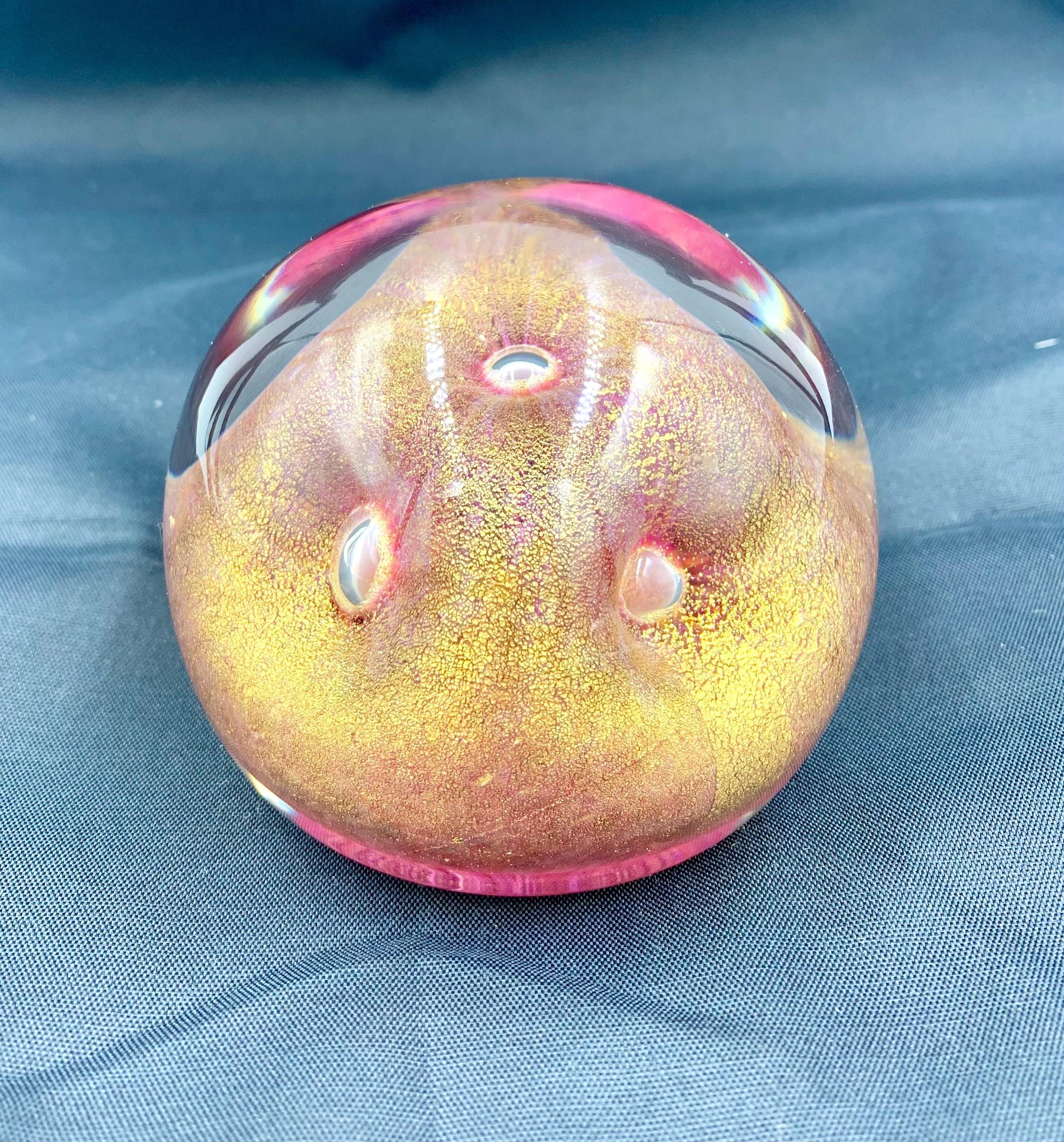 Alfredo Barbini Murano Art Glass Paperweight Rare Find