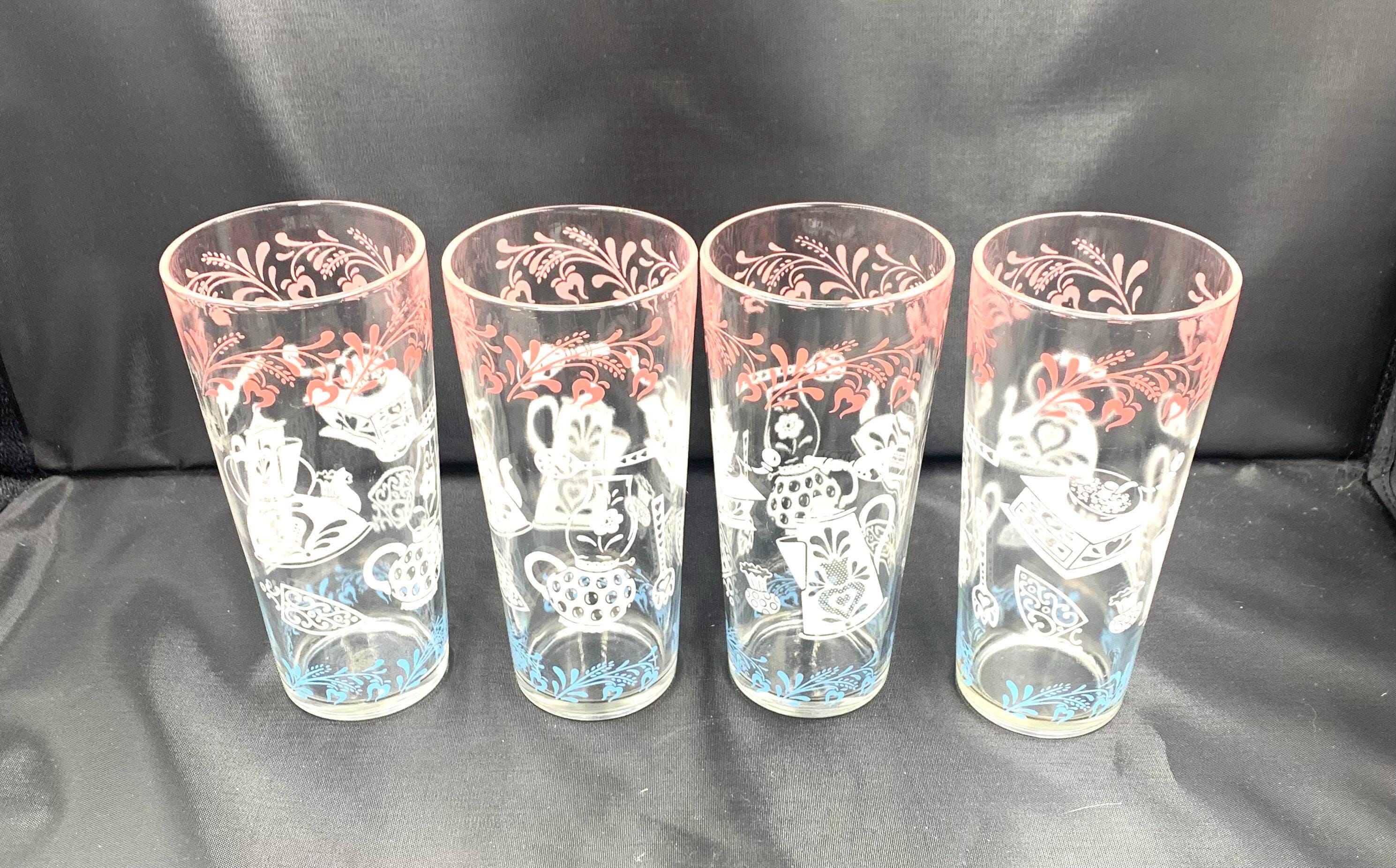 ヘーゼルアトラス「キッチンエイド」タンブラーグラス ピンク ホワイト