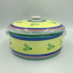 Caleca Italy Carousel 1 Quart Covered Casserole Dish Hand Painted