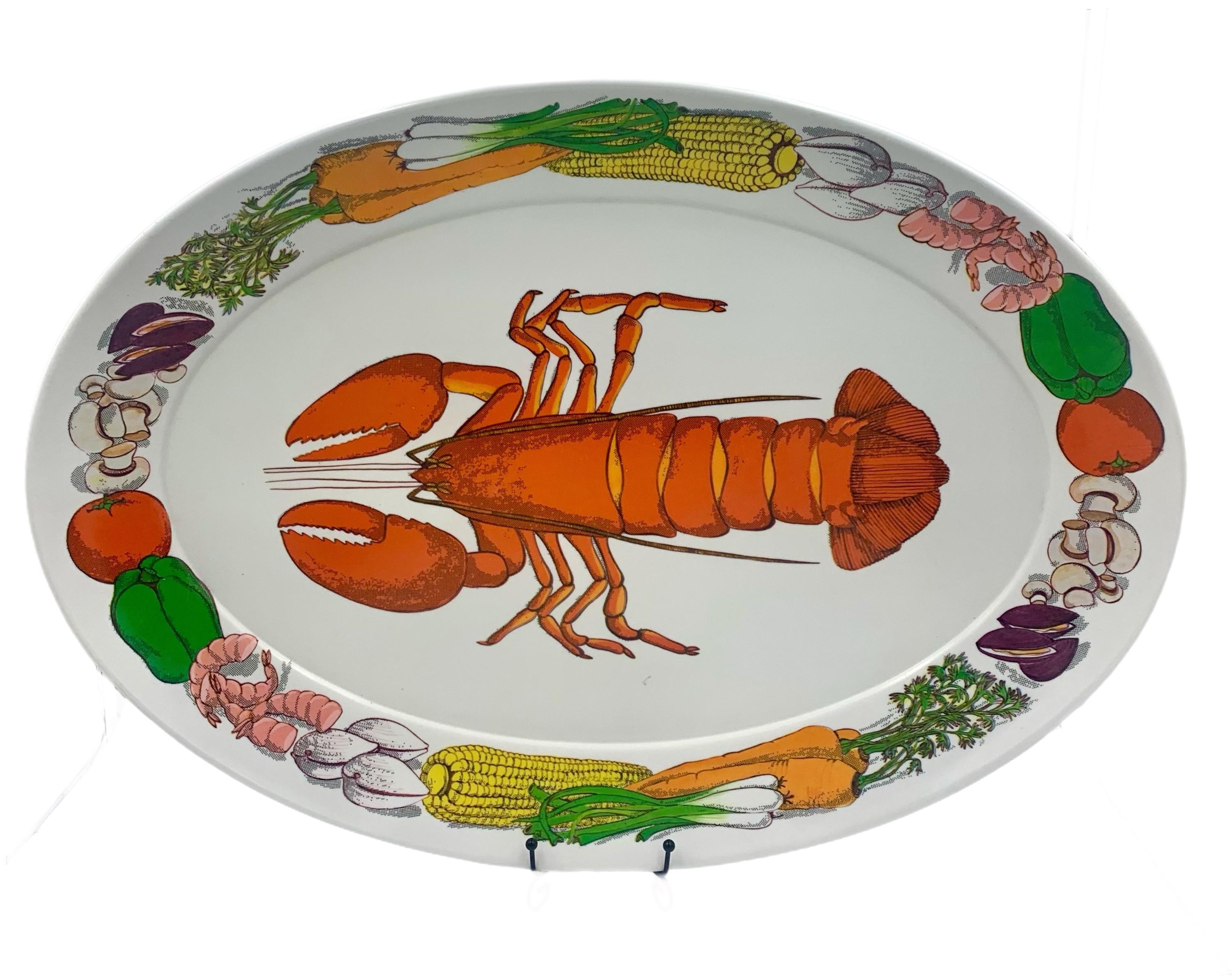 大皿 スナックプレート ロブスター 葉 ヴィンテージ イングランド製 Vintage lobster plate - Etsy 日本