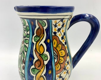 Signed Pottery Pitcher