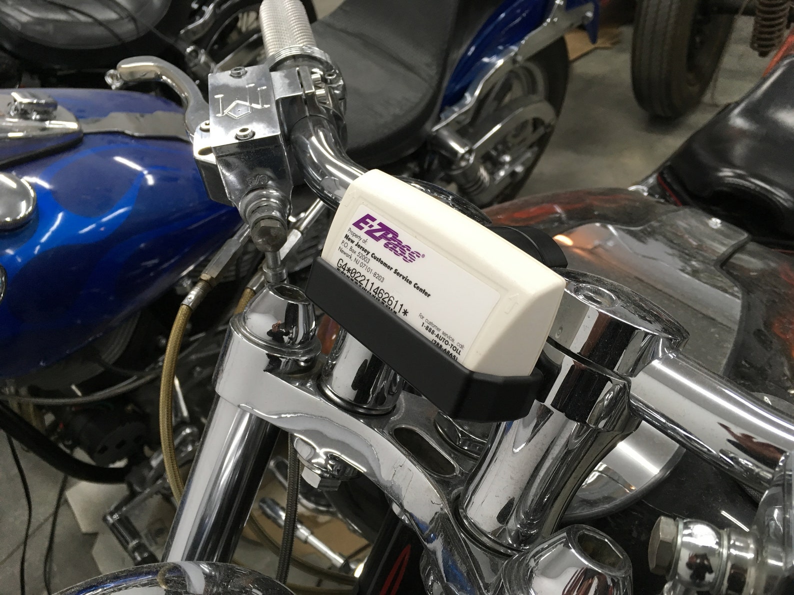 EZ Pass Holder Custom Motorcycle Bar Clamp Etsy
