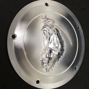 Grim Reaper 3D CNC Machined Custom Harley & Sportster Primary Derby Engraved Covers Big Twins
