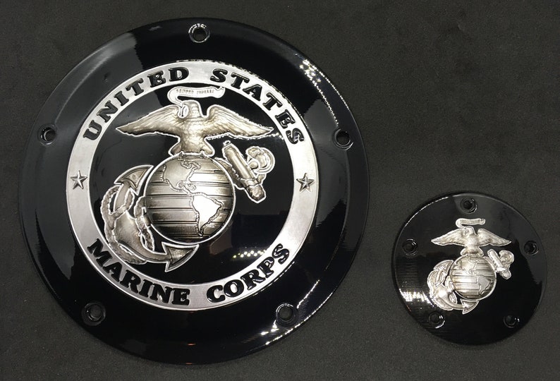 Custom Primary Covers Combat Veteran 3D CNC Machined Custom Harley & Sportster Primary Derby ...