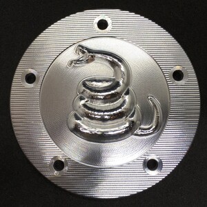 Don&#39;t Tread On Me 3D CNC Machined Custom Harley Point & Triumph Primary Covers Engraved