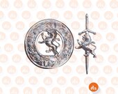 Brand New Rampant Lion Kilt Pin and Brooch Men Kilt Fly plaid Chrome Finish