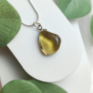 Lemon Quartz Pendant in Silver 925 – Handmade Crystal Necklace for Joy, Abundance & Mental Clarity