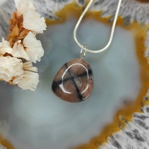 Natural Chiastolite Pendant