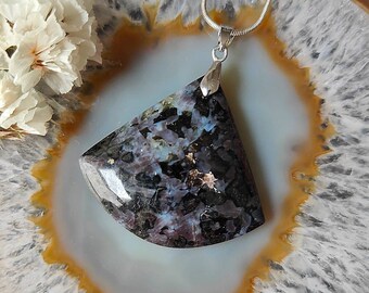 SunnyCrystals Gabbro Pendant Sterling Silver Natural GemStone HandCrafted Crystal Energy Jewelry GBP001 SunnyCrystals Gabbro Pendant Sterling Silver Natural GemStone HandCrafted Crystal Energy Jewelry GBP001