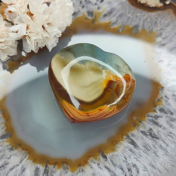 Splendido Cuore Scolpito In Cristallo Zebrato - Acciaio - Foto 8