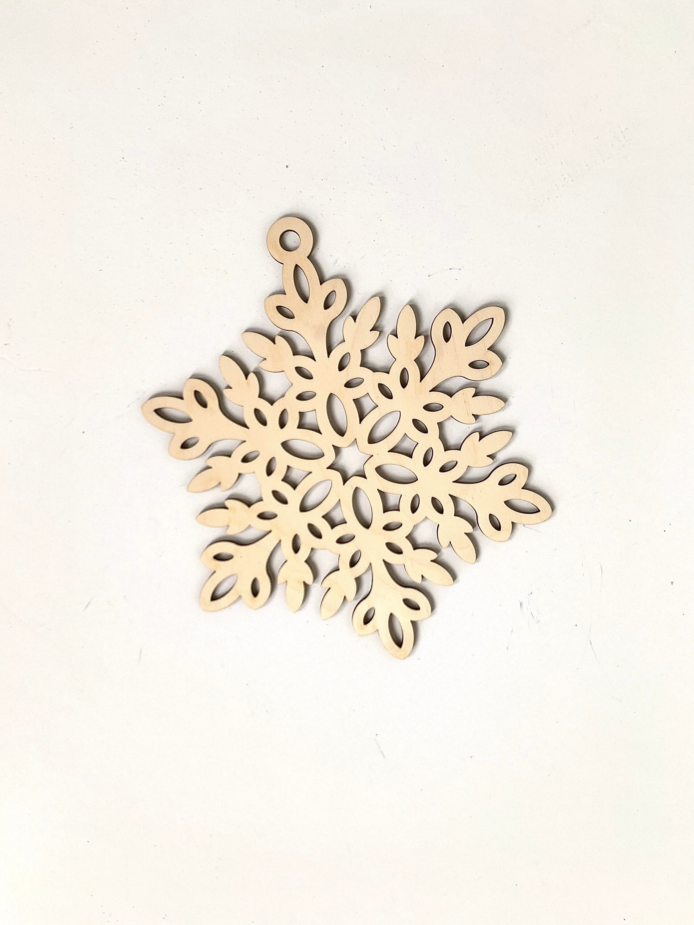 Wood snowflake Laser cut snowflake Snowflake Ornament Etsy