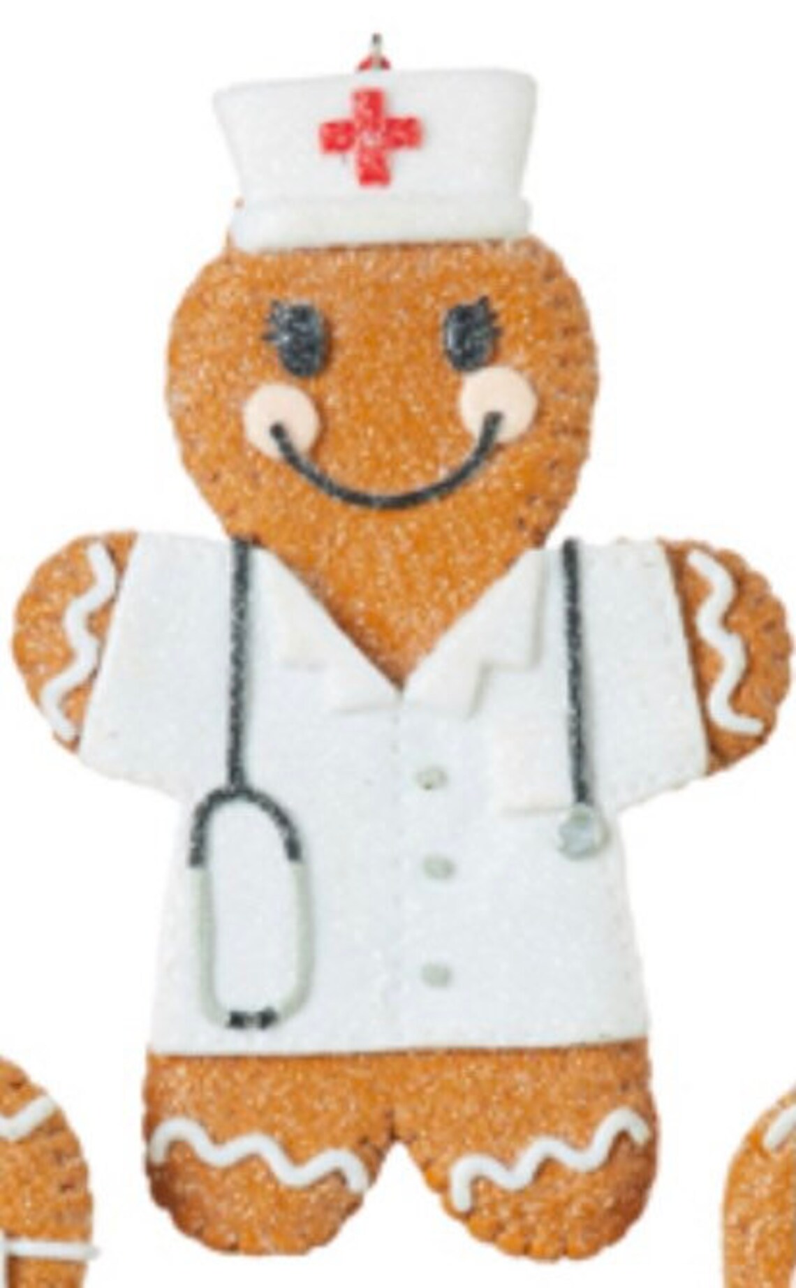 Nurse or Doctor Gingerbread Ornament COVID19 Vaccine Hero Etsy