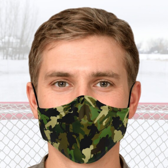 Washable Hockey Camo Face Mask Reusable Hockey Player Face Etsy