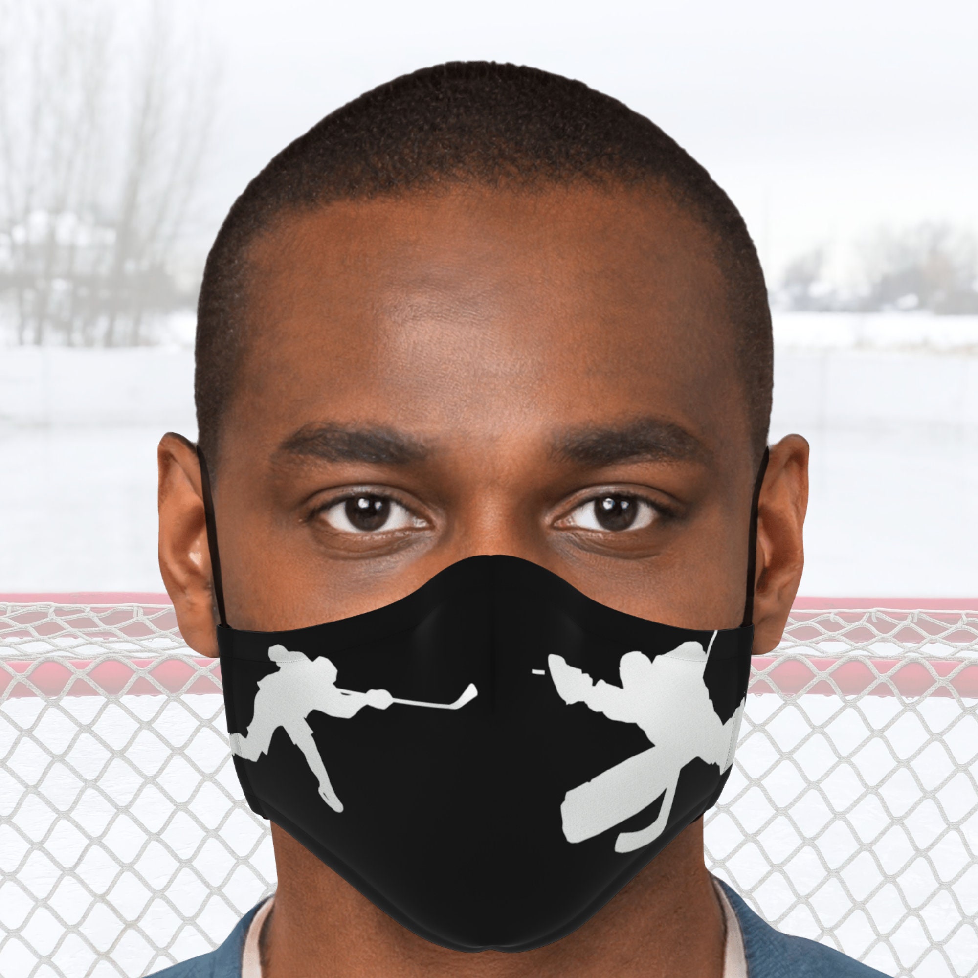 Washable Face Mask for Hockey Fans Reusable Hockey Player Etsy