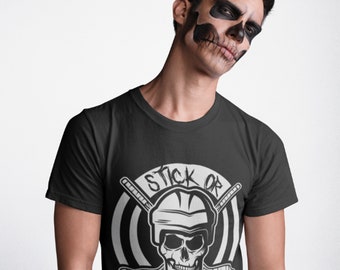 Halloween Shirt,  Trick or Treat, Hockey Fan, Halloween Gift, Hockey Gift, Scary Shirt, Hockey Life, Hockey Mom, Hockey Player, Ice Hockey
