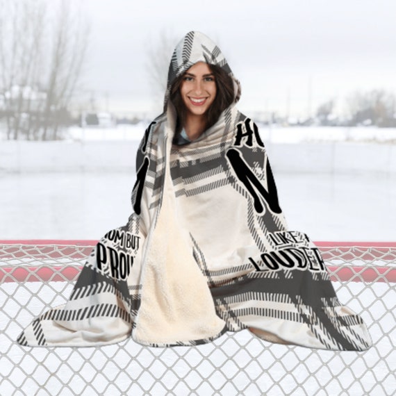 Custom Made Hockey Hooded Blanket Hockey Mom Gift Gift for Her