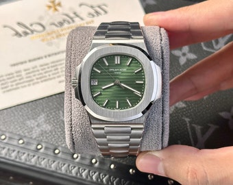 Patek Philippe Nautilus 5711 Green Dial 41mm,Stainless Steel Patek Philippe, Come With Box - Paper - Tag Watch, Patek Watch, Gift for him