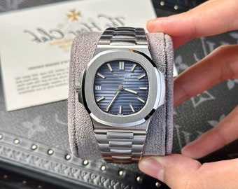 Patek Philippe Nautilus 5711 Blue Navy  41mm,Stainless Steel Patek Philippe, Come With Box - Paper - Tag Watch, Patek Watch, Gift for him