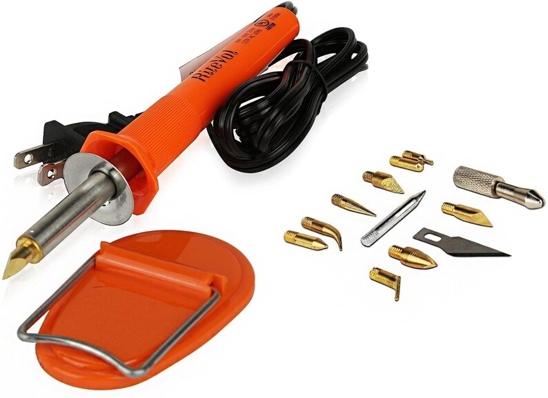 Wood Burning Kit with Case and Tool Stand Etsy