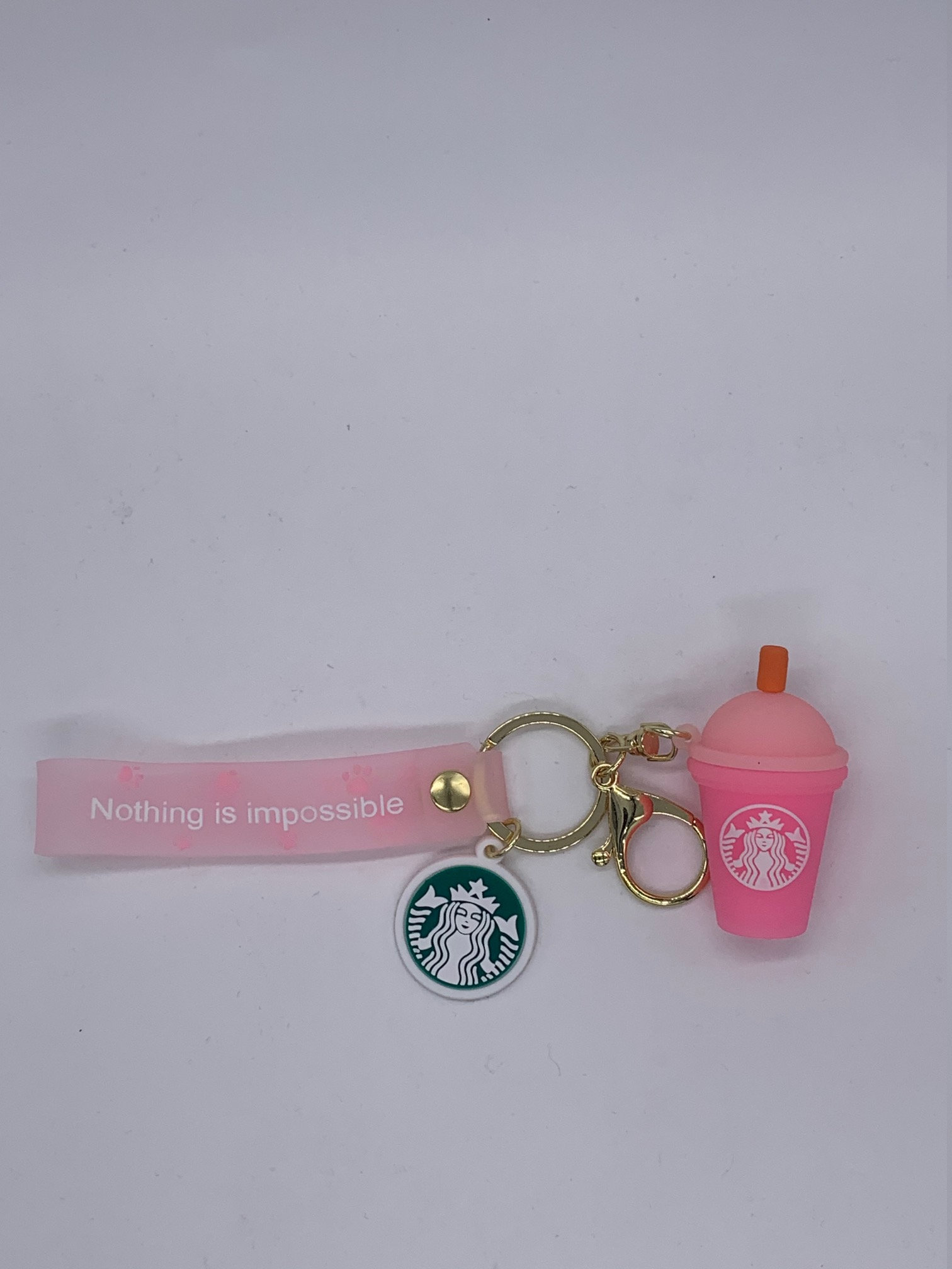 Pink Starbucks Keychain Etsy