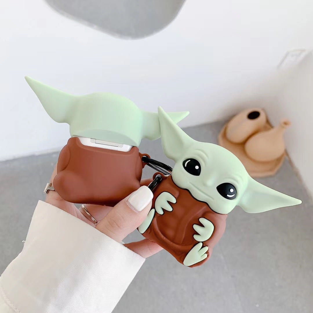 Airpods Case Cover Baby Yoda Grogu Airpods Generation 1 2 Etsy