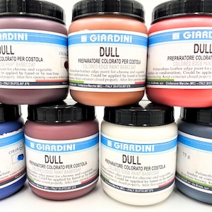 Giardini 75g 125g 250g DULL Edge Paint  | Leather Edge Finish | Dull edge paint | Leather Crafts Tool | Paint for the leather edge | DIY