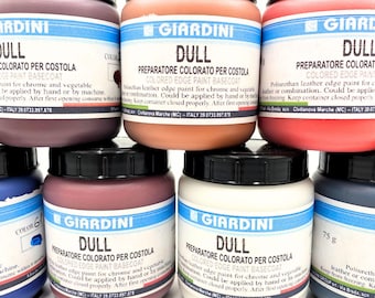 Giardini 75g 125g 250g DULL Edge Paint  | Leather Edge Finish | Dull edge paint | Leather Crafts Tool | Paint for the leather edge | DIY
