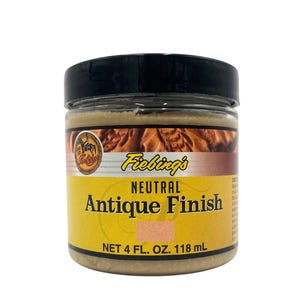 Fiebing&#39;s Antique Finish 4 oz/118 ml | Fiebings Antique Finish Neutral  | Top Finish for Leather | Leather Finishing Varnish