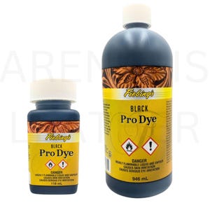 Fiebing&#39;s Pro Oil Dye 4 oz/118 ml and 946ml/32oz | Fiebings Pro Oil All Colors | Fiebings Leather Dye | Dye for Leather | Smooth Leather Dye