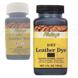 Fiebing&#39;s Leather Dye 4 oz/118 ml | Fiebings Leather dye All Colors | Fiebings Leather Dye | Dye for Leather | Smooth Leather Dye