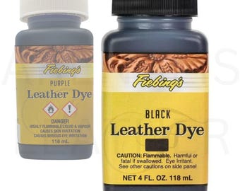 Fiebing's Leather Dye 4 oz/118 ml | Fiebings Leather dye All Colors | Fiebings Leather Dye | Dye for Leather | Smooth Leather Dye