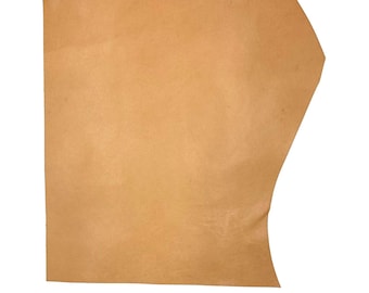 Vegetable Tanned Leather Sheet | Full Grain Calfskin (8.3x11.8 in)