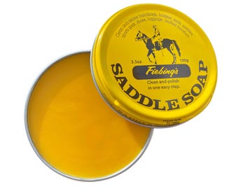 Fiebing's SADDLE SOAP 3.5oz/100g | Fiebings Clean and Polsh | Clean and Renew leather | Leather Cleaner and Conditioner |