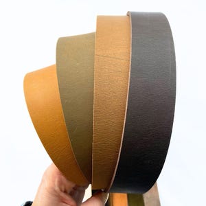 Crazy Horse Gürtel Leder Streifen | Lederstreifen | Lederband für Gürtel | Vollnarbenlederstreifen | Streifenlänge ab 120 cm/47&quot; |