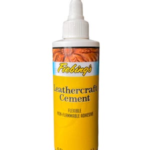 Fiebing&#39;s Leathercraft Cement 118ml / 4oz | Leathercraft Cement Water based Leather Adhesive