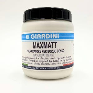 Giardini 75g 125g 250g Edge Basecoat Dense | Giardini Basecoat Dense | Giardini MAXMATT Basecoat Dense | Leather Edge paint |